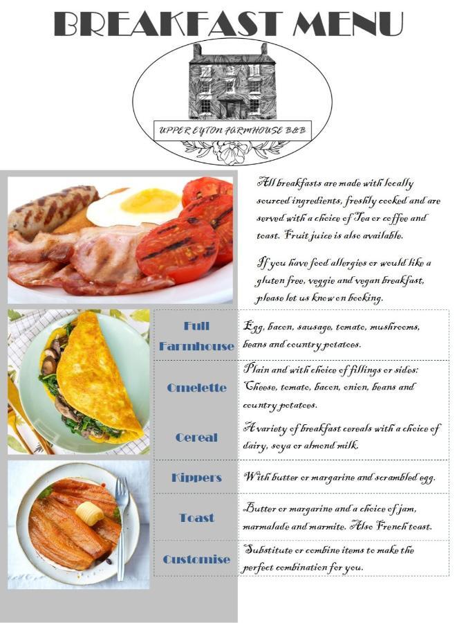 Upper Eyton Farmhouse B&B Alberbury 外观 照片